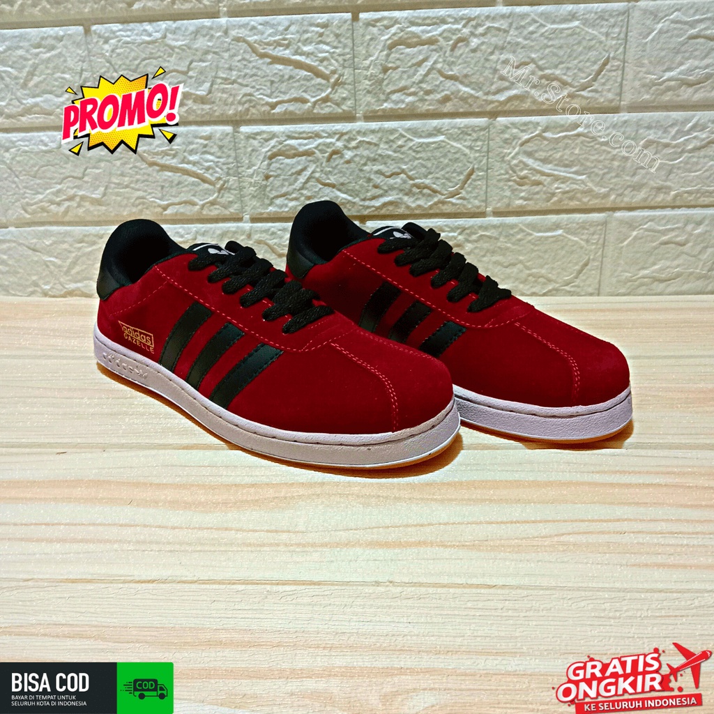 SEPATU ADIDAS GAZELLE WARNA MERAH MAROON/SEPATU ADIDAS ORIGINAL PRIA/SEPATU MURAH/SEPATU SNEAKERS OL