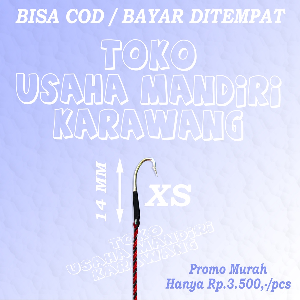 Urek Belut Murah Anti Mocel Model Keren Mata Kail Pancing Belut Bahan Berkualitas Size XS