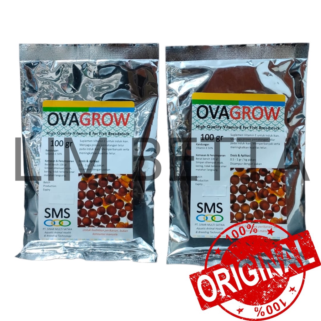 OVAGROW 100 GRAM / VITAMIN INDUK IKAN