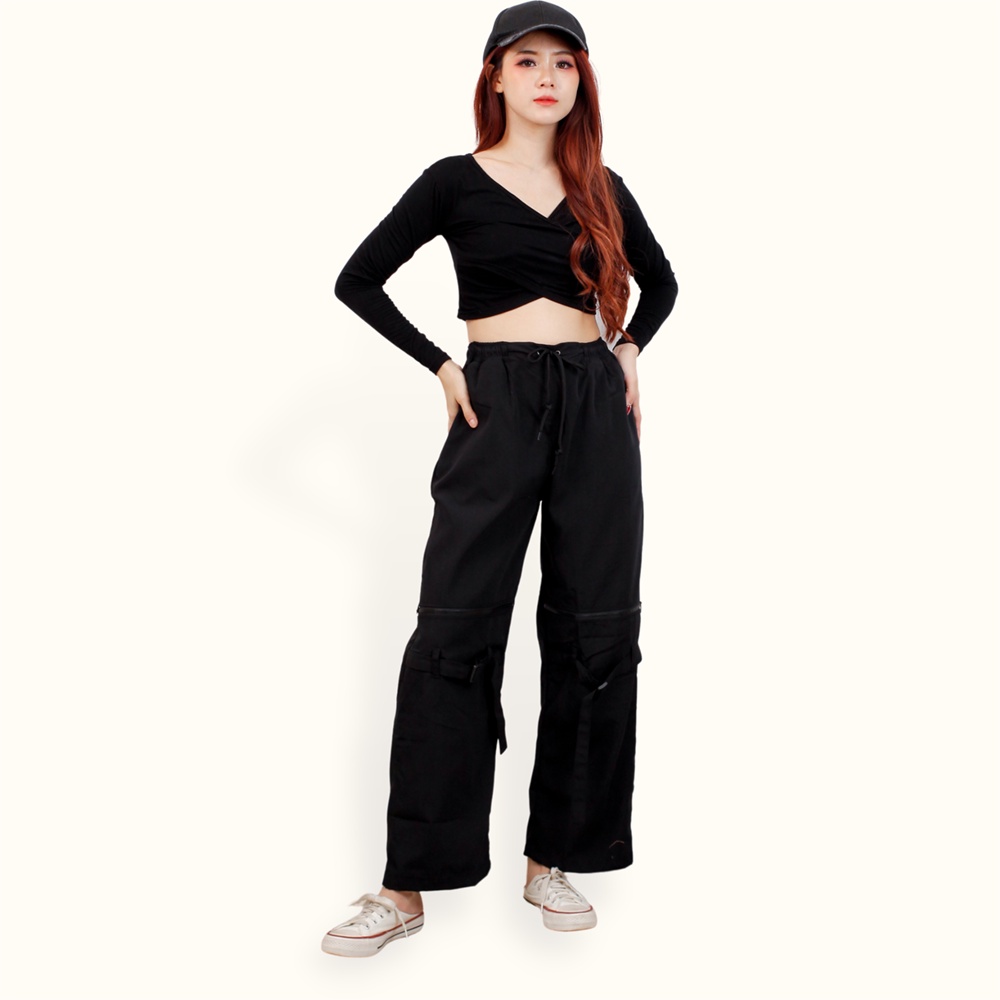 Celana Hypebeast Loose Fit Pants Streetwear Techwear - XSHOP Quen