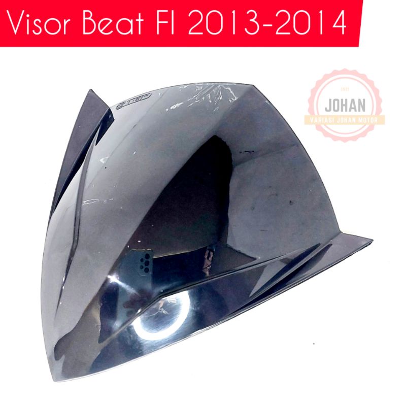VISOR MOTOR BEAT FI TAHUN 2013-2014/VISOR BEAT FI /MEREK TGP/ WARNA HITAM/HARGA TERMURAH/GROSIR SURA