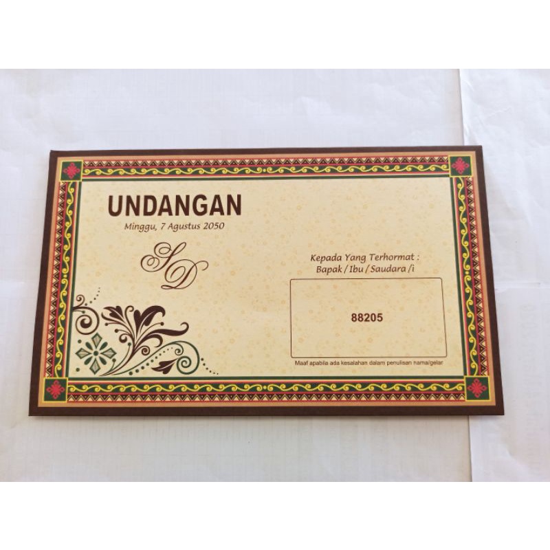 UNDANGAN PERNIKAHAN Erba 88205