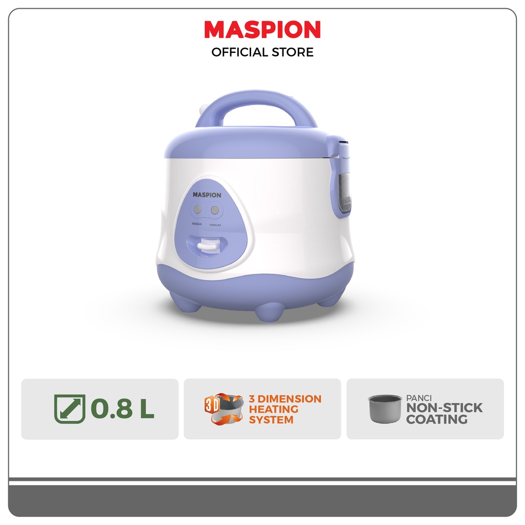 Maspion Rice Cooker Magic Com Exclusive 0.8 Liter EX-0618