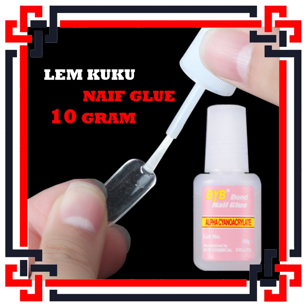 LS Lem Cair Kuku Palsu NAIL GLUE Lem Kuku Cair Lem Kuku Korea 10 Gram