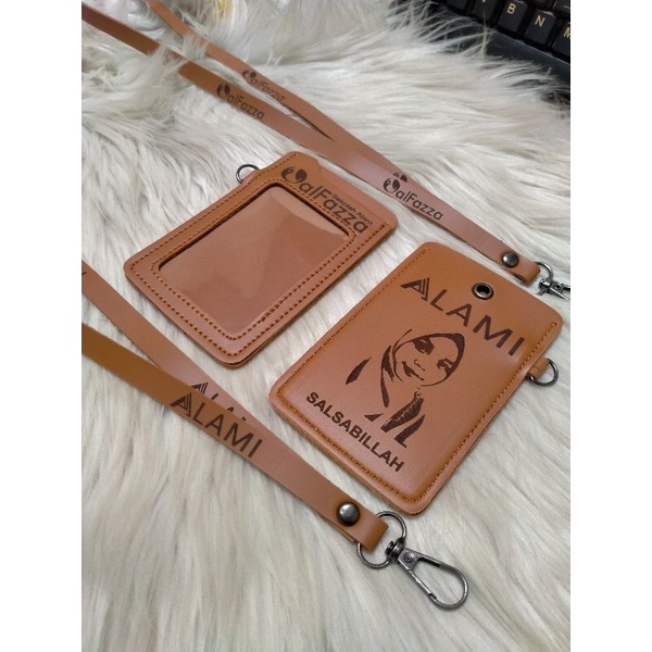 

ID CARD HOLDER KULIT / GANTUNGAN ID CARD / NAME TAG / LANYARD / ID CARD LOGO TULISAN