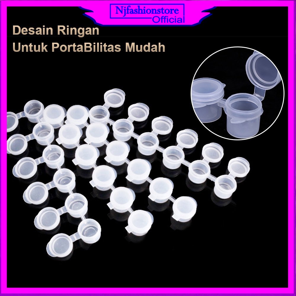

Empty Container Strip/Pot Cat Plastik Renteng 6 Tabung 6 x 5 ML 6 x 3 ML /Wadah Cat