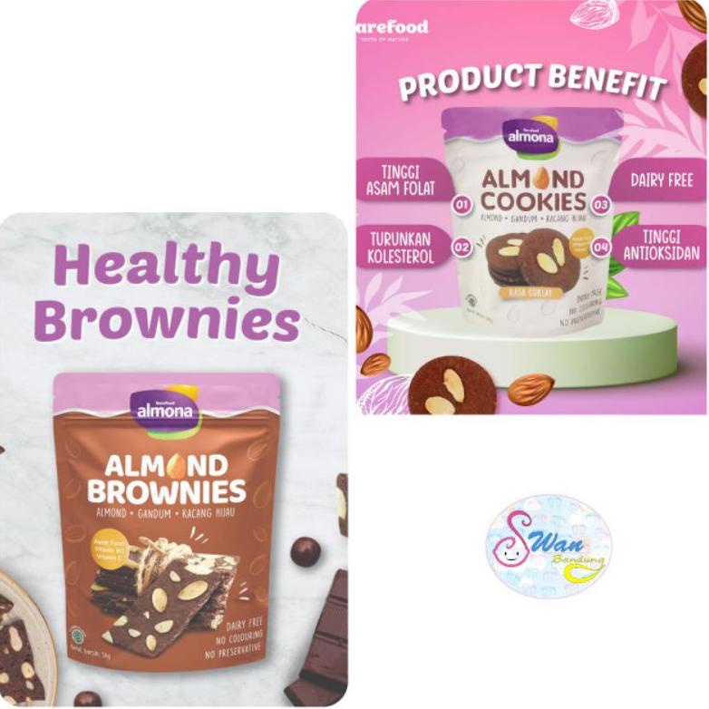 

Harga Murah Almona almond cookies & brownies SND
