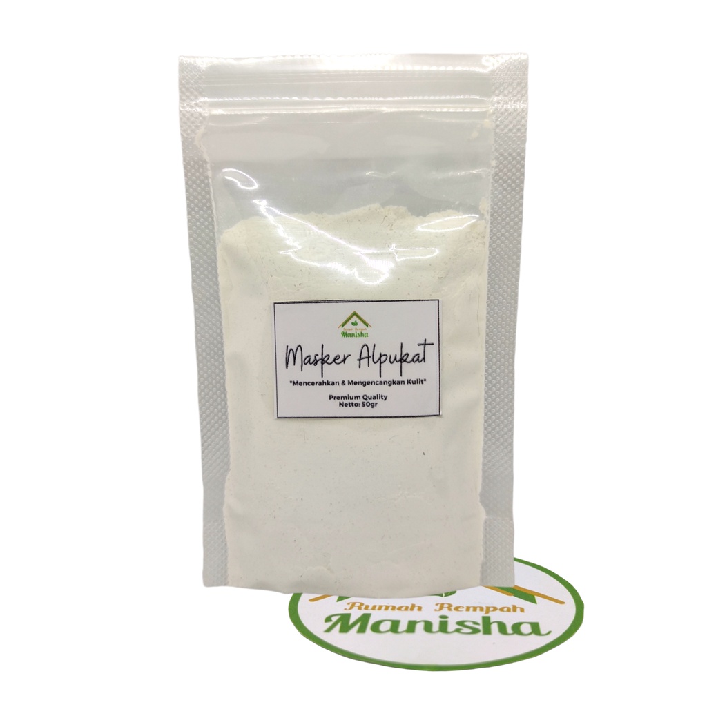 Masker Alpukat Rumah Rempah Manisha Solo 50gr