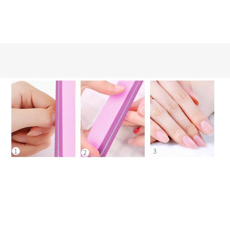 KMN Kikir Kuku 100/180 Nail File Amplas Kuku dua sisi pengkilat kuku penghalus kuku nail buffer nail art Manicure Pedicure