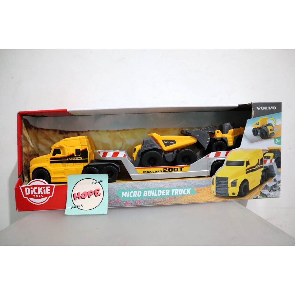 Mainan Truck Moving Parts Micro Builder Truck Original Dickie Toys
