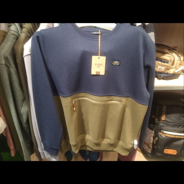 EIGER JAKET STAVERN SWEATSHIRT - NAVY