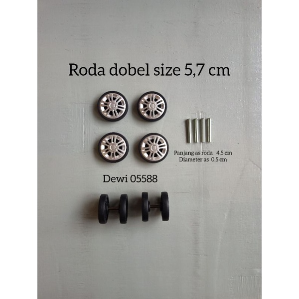 RODA DOBEL, RODA KOPER, RODA KOPER PENGGANTI DOUBLE WHEEL, RODA PUTAR 360°, RODA PENGGANTI KOPER LOJEL, SPAREPART KOPER, RODA KOPER VIBER, RODA KEPING DOBEL + as