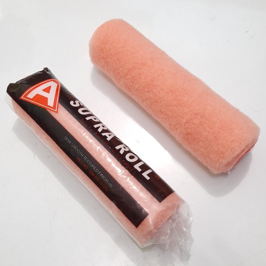 Roll Cat Tembok Supra / Bulu Roll Cat Tembok 9 inch Orange