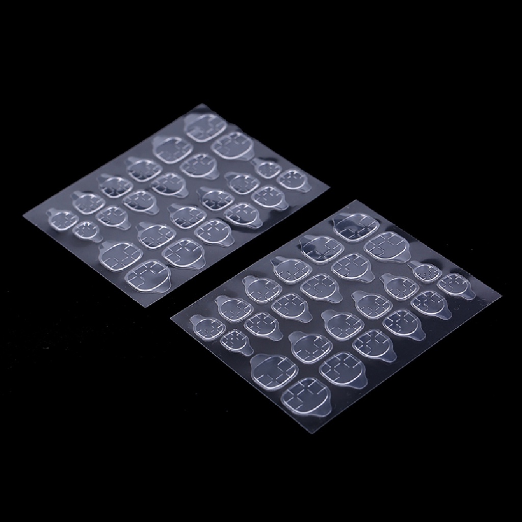 [Birth] 5lembar/24pcs Selotip Perekat Nail Art Palsu Dua Sisi Lem Stiker DIY [ID]