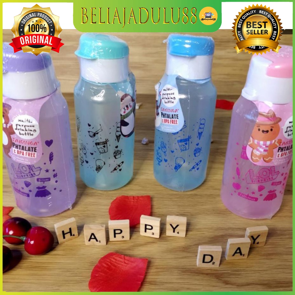 Beliajadulu88 Botol minum  FLIPTOP Gambar 500ML T006