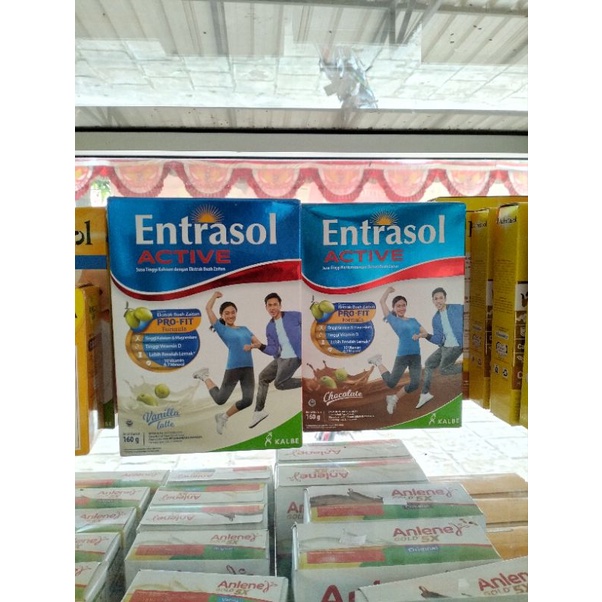 

ENTRASOL ACTIVE COKELAT & VANILLA LATE 160 GRAM