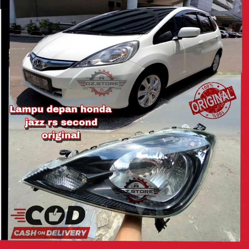 Headlamp Lampu Depan Honda Jazz Rs 2012 2013 Original SECOND Lampu Depan Mobil Honda Jazz Rs Facelif