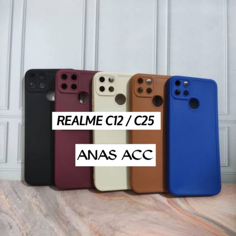 Soft Case ProCamera REALME C12/C25 SOFTCASE MACARON PELINDUNG+CAMERA