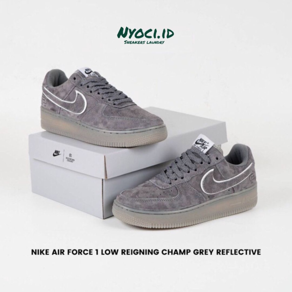 Nike Air Force 1 Low Reigning Champ Grey Reflective