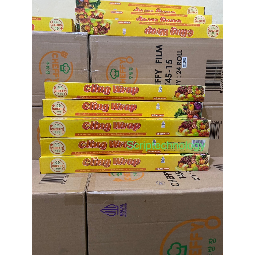 Plastic Wrap Cheffy 45cm x 15m Refill Cling Wrap