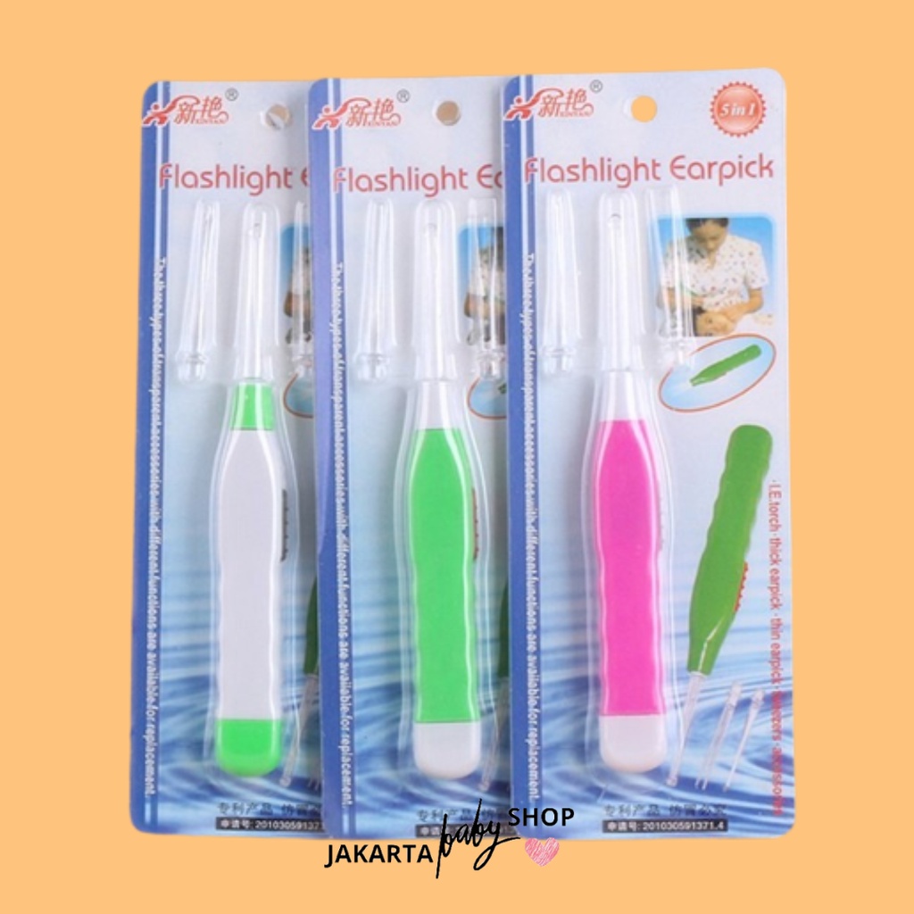 KOREK KUPING / PEMBERSIH TELINGA LED / LAMPU / SENTER / FLASHLIGHT EARPICK 886410