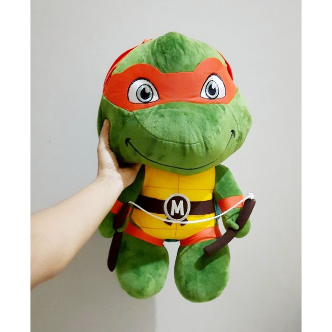Boneka Kura Kura Ninja Micheangelo Jumbo Size 55 Cm/ Boneka Jumbo