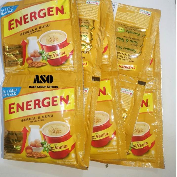 

AIL620 Energen vanila 32g RENCENG KEMASAN BARU ( isi 10pc) |