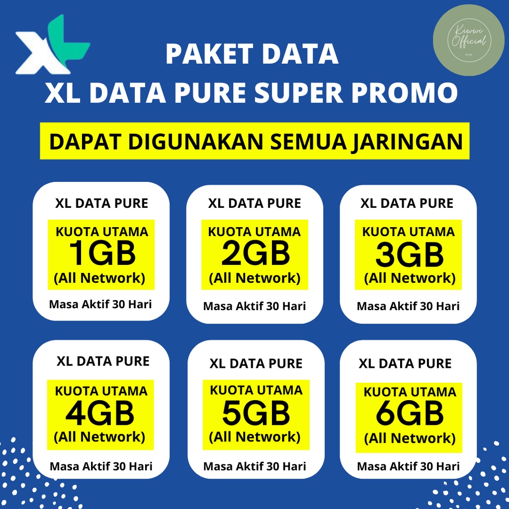 TERMURAH PAKET XL DATA PURE SUPER PROMO & FLEX BASIC