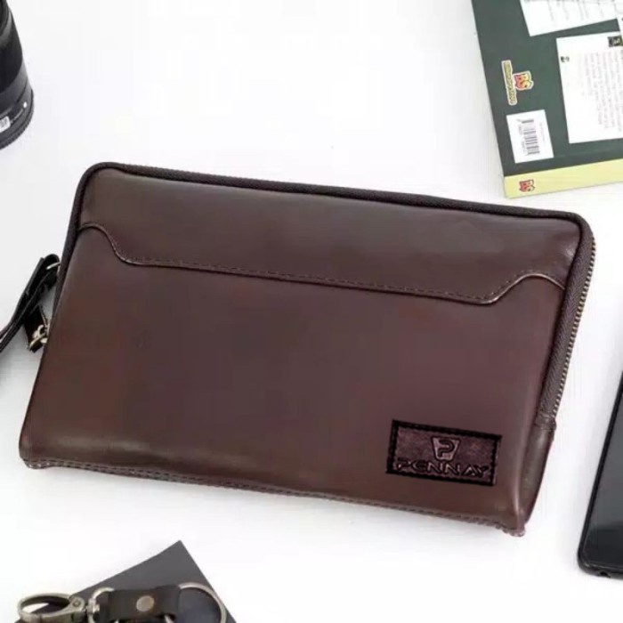 Clutch Pennay Tas Tangan Kulit Pria Import Bisnis Fashion Korea V7745