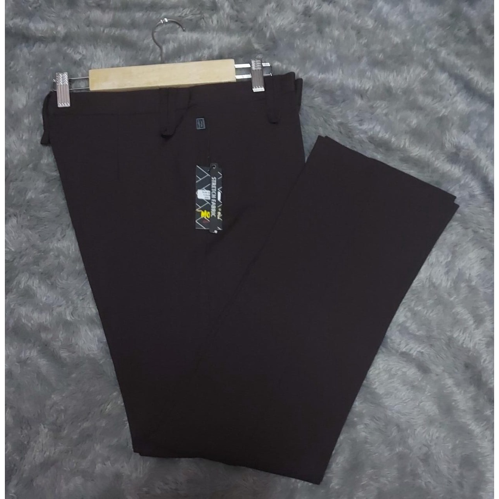Celana Kantor / Kerja Panjang Model Semibray kain katun woll grade A FREE IKAT PINGGANG