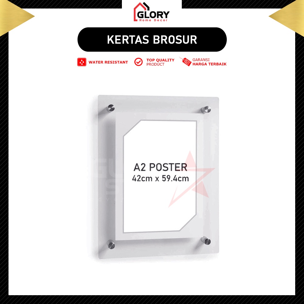 

Acrylic Display Wall Frame Poster A2 / Bingkai Akrilik Poster Dinding