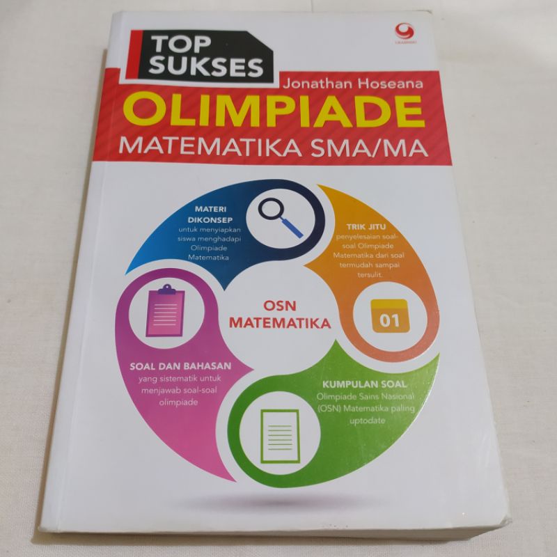 Top Sukses Buku Olimpiade Matematika SMA/MA Jonathan Hoseana
