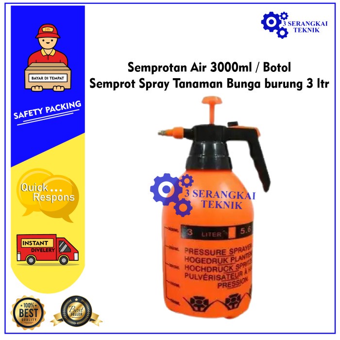 Semprotan Air 3000ml / Botol Semprot Spray Tanaman Bunga burung 3 ltr