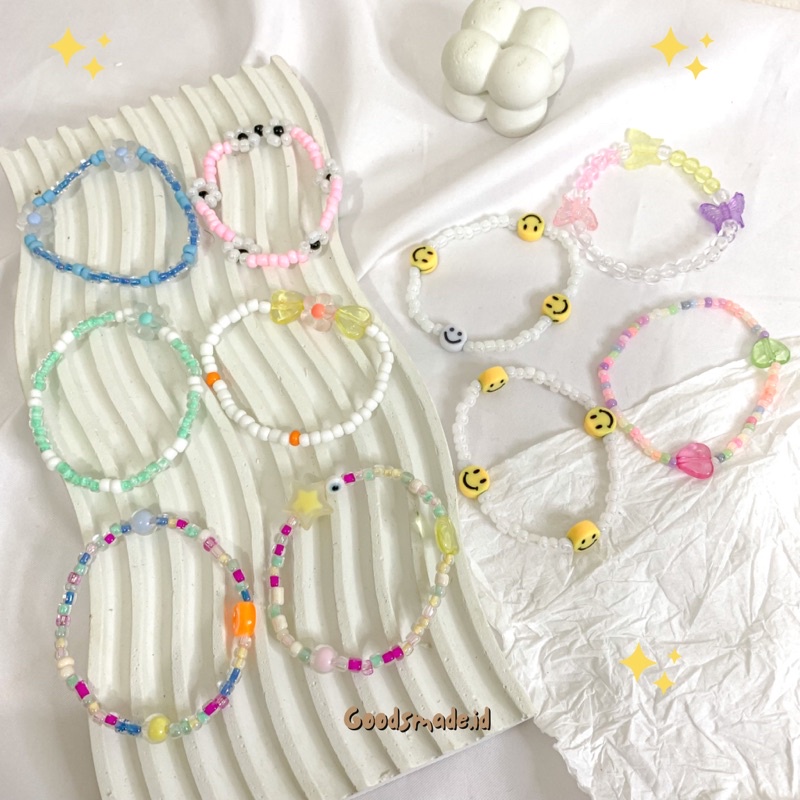 Beads Bracelet korea/Gelang Manik korea model lucu