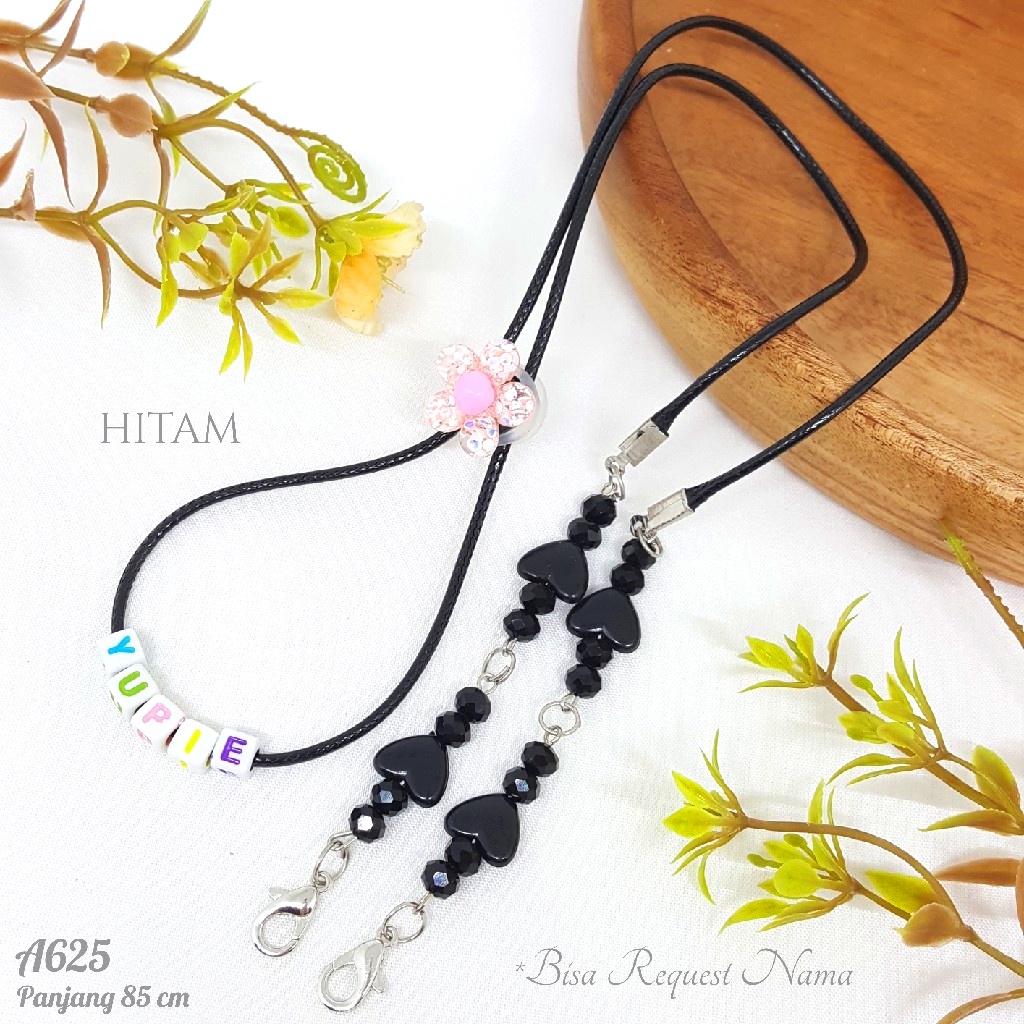 PGX Strap Masker - Kalung Masker - Tali Masker Mute Kristal Kaca Aksesoris Fashion - A625