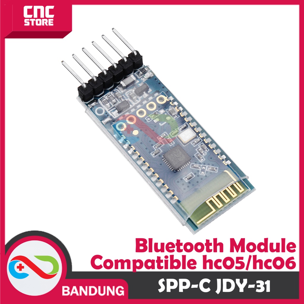 SPP-C BLUETOOTH SERIAL MODUL JDY-31 COMPATIBLE HC-05 HC-06 SPPC ARDUINO