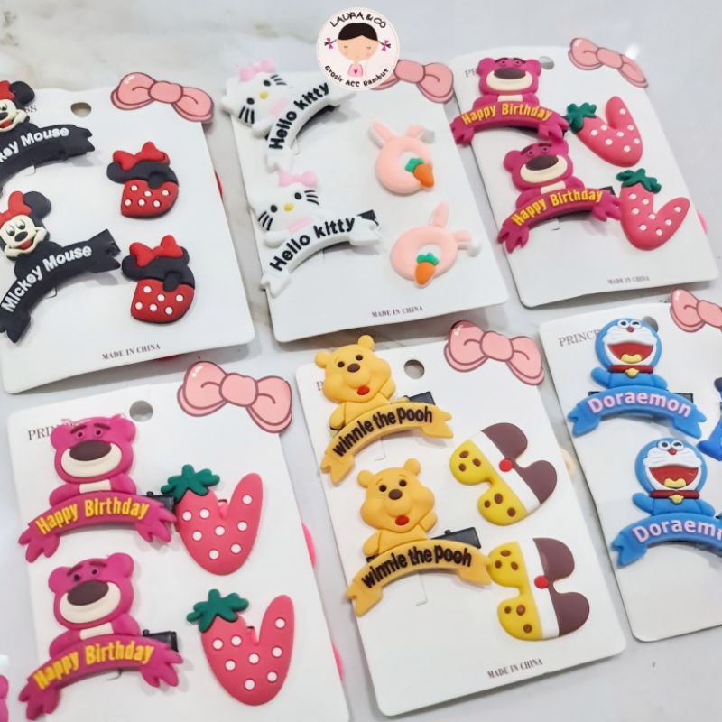 ECER JEPIT IMPORT SANRIO KARAKTER SILICON LAPIS KARET