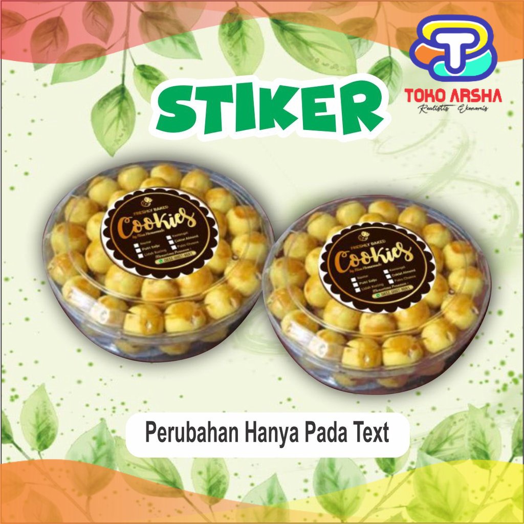 

STIKER KUE KERING KUE LEBARAN TOPLES Toko_Arsha