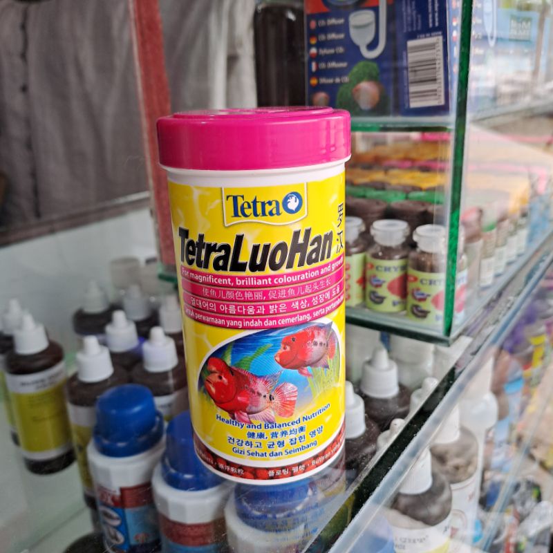 TETRA LOUHAN 86gr/250ml MAKANAN IKAN LOUHAN FLOATING