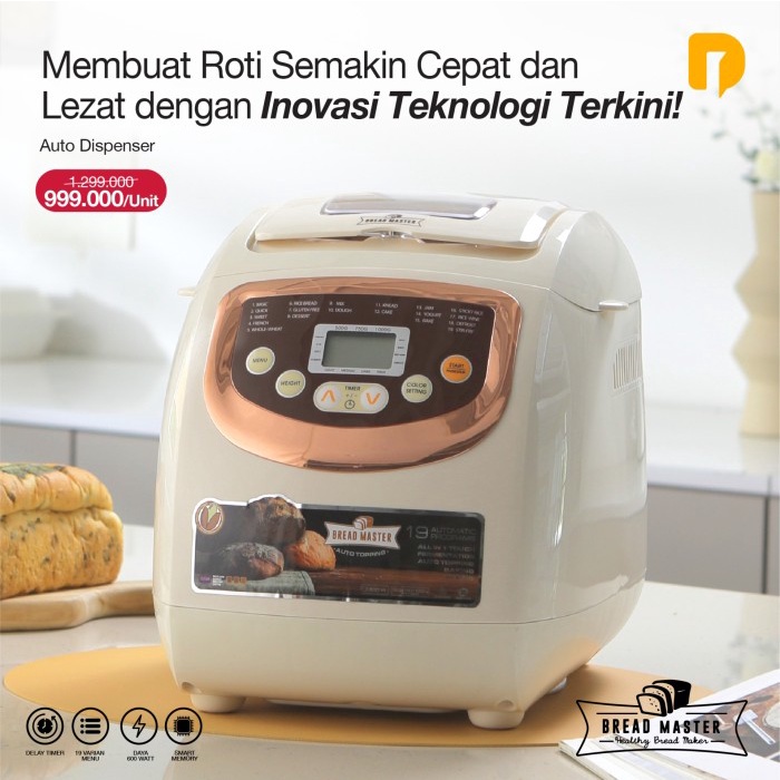 $+$+$+$+] Alat Pembuat Roti Bread Maker Neozen Bread Master Auto DIspenser