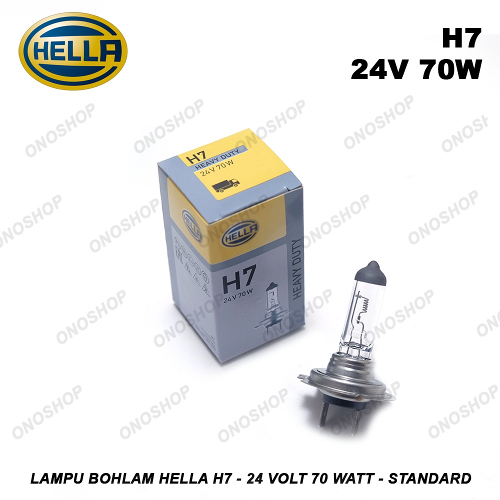 Lampu Bohlam Hella H7 - 24 Volt 70 Watt - Standard
