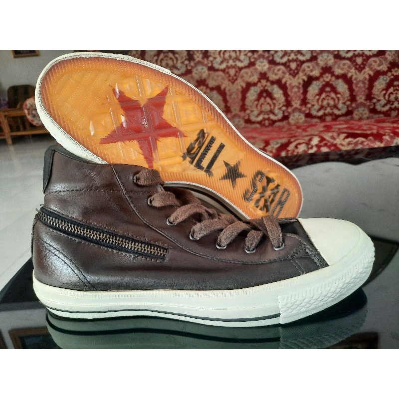 Converse X John Varvatos Tornado Brown Leather size 40.5
