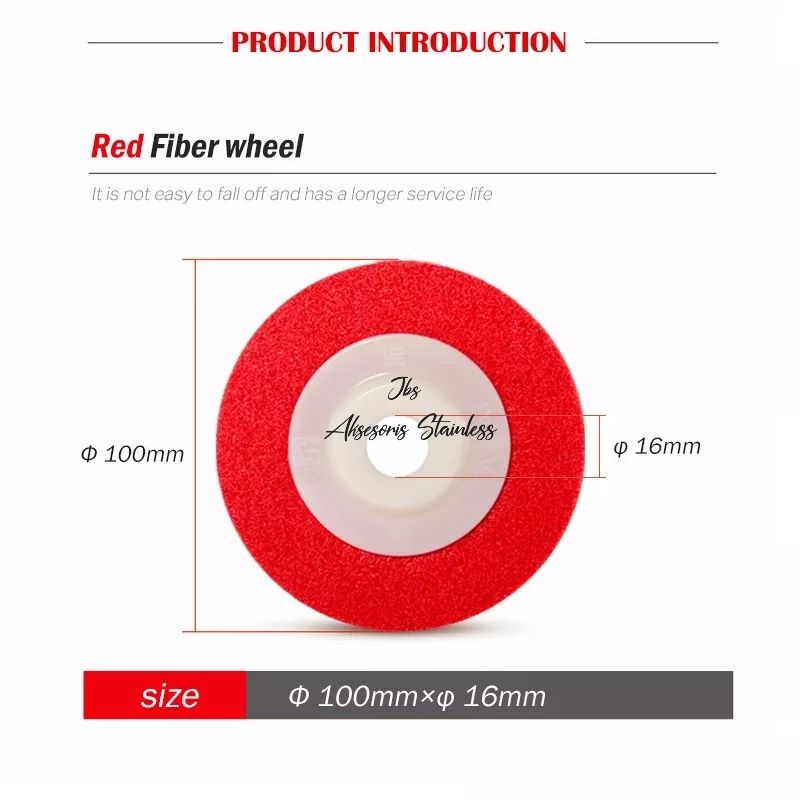 Non woven pad/Gerinda poles 4&quot;×10mm grit # 240