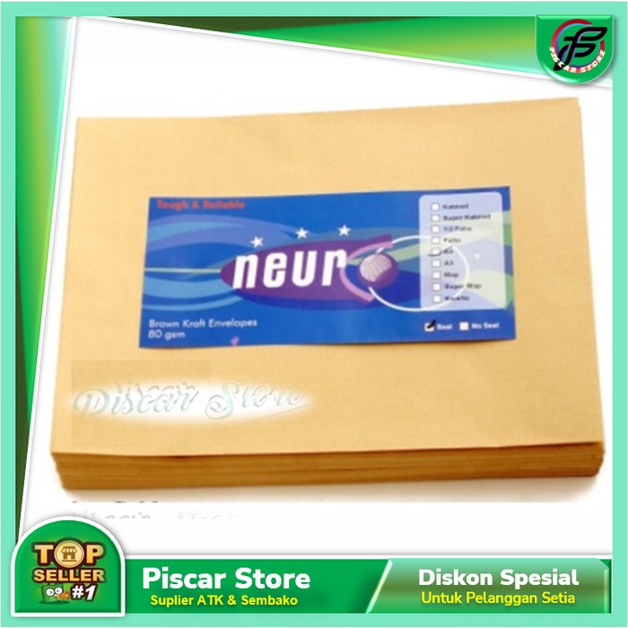 

Amplop Coklat Ukuran A4 Neuro ( 30 x 22 cm ) NON SEAL