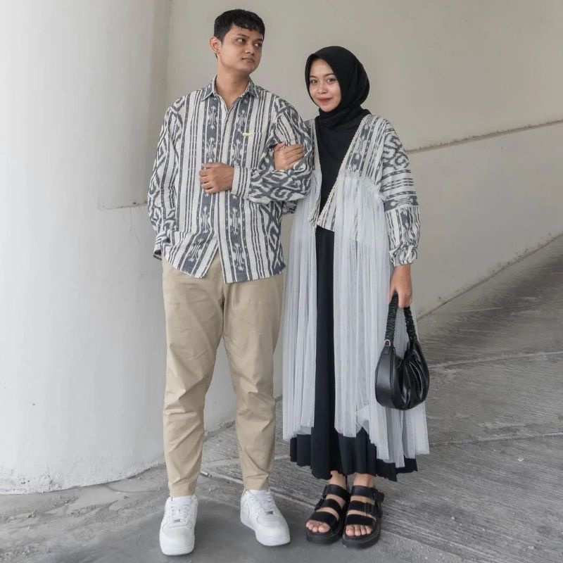 baju couple || pakaian couple || pakaian muslim || setelan couple muslim || baju couple tenun || out