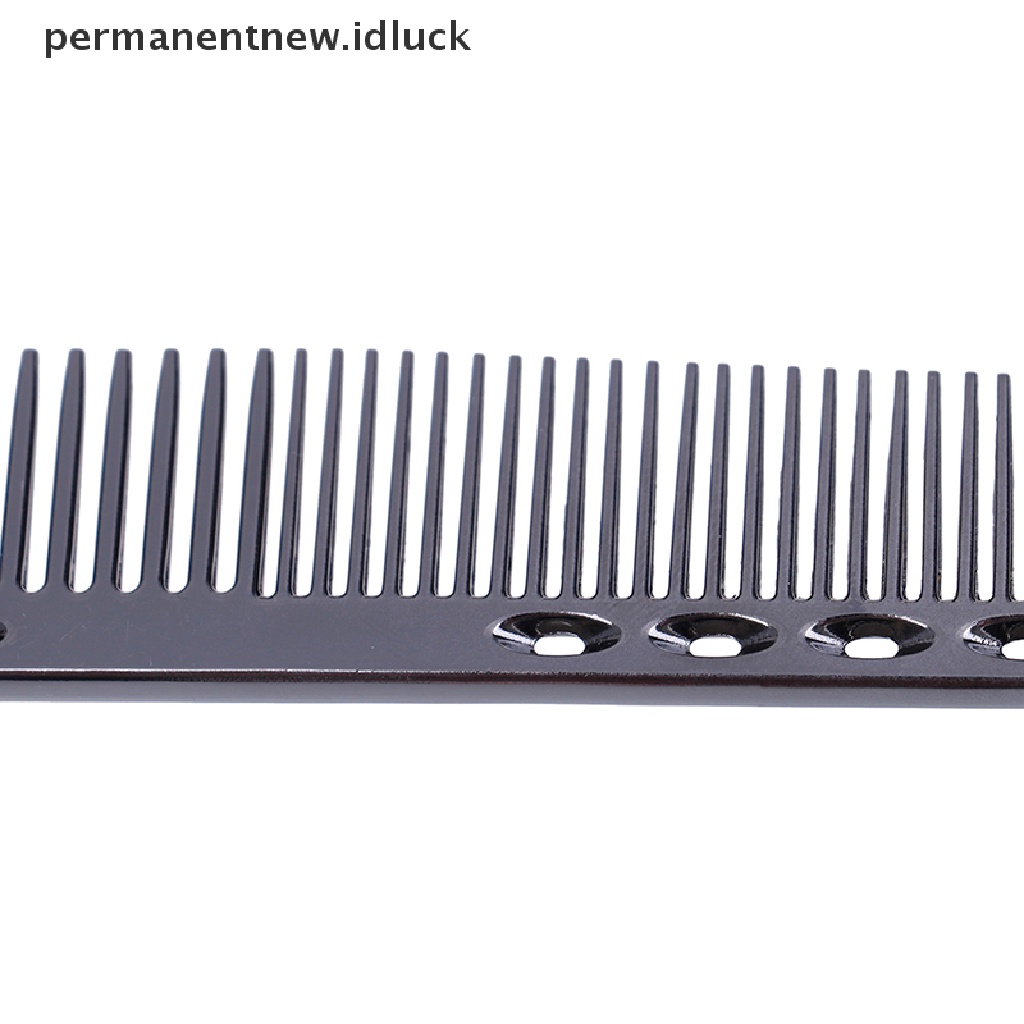 [luckypermanentnew] Aluminium Logam Rambut Hairdressing &amp; Barbers Salon Sisir Profesional Anti-Statis [ID]