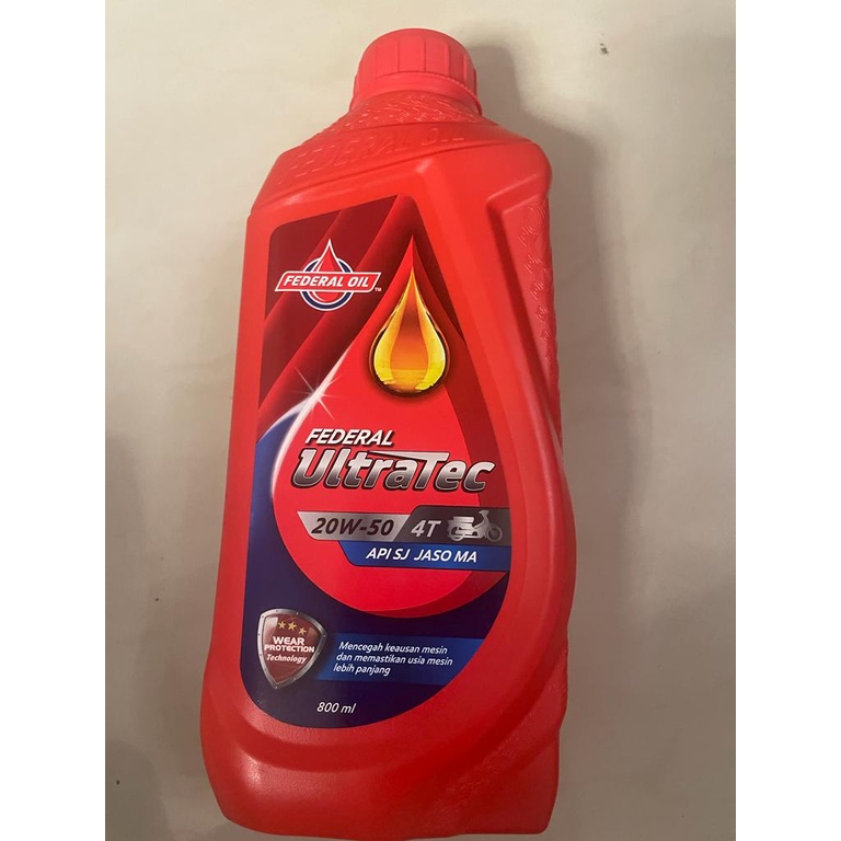 OLI FEDERAL ULTRATEC 20W-50 0,8LITER API SJ JASO MA ORIGINAL 100PERSEN