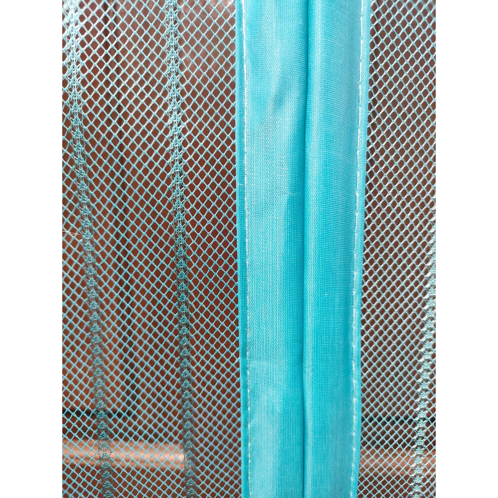 TIRAI PINTU MAGNET - HX - VLINES MINIMALIS - BIRU- 90X210CM