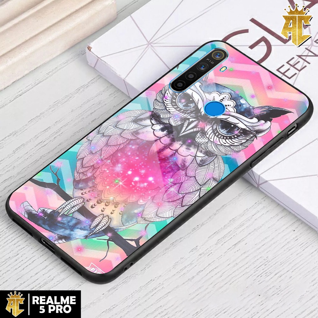 Case Realme 5 Pro - Casing Realme 5 Pro Terbaru 2021 AERO CASE [ OWL ] Silikon Realme 5 Pro -  Case 