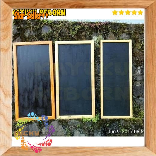 

blackboard papan tulis gantung resto size 40x30cm Ijis